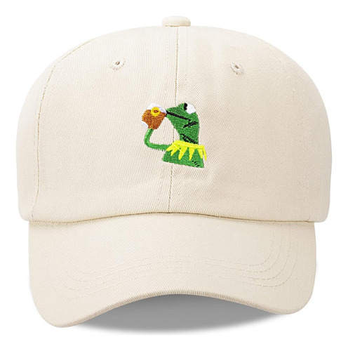 Baseball Cap Kermit The Frog Sipping Tea Logo Trucker Hat Un