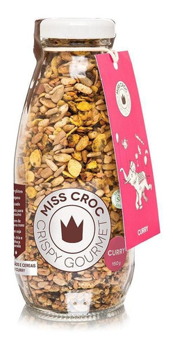 Granola Crispy Curry Sem Glúten Garrafa Miss Croc 150g