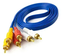 Comprar Kit 5 Cabo Reforçado Áudio Vídeo Som Tv Dvd Game 3rca X 3rca