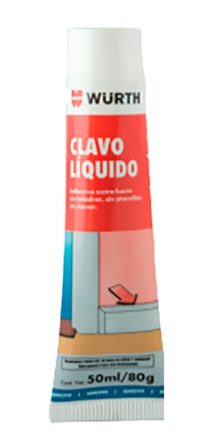 Clavo Liquido Blanco Adhesivo Pomo 50 Ml Wurth