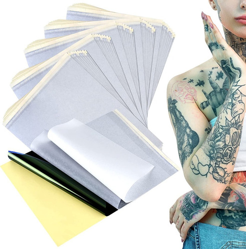 Astaron Papel Transferencia Tatuaje 4 Capa Plantilla Kit