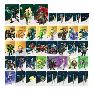 40 Tarjetas Amiibo Colección Zelda Nfc Switch Wii U Tok Botw