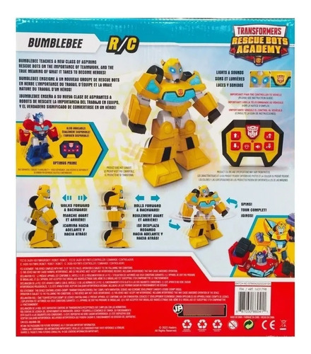 Hasbro Transformers Figura Rescue Bots Academy Luz Y Sonidos Bumblebee Bumblebee