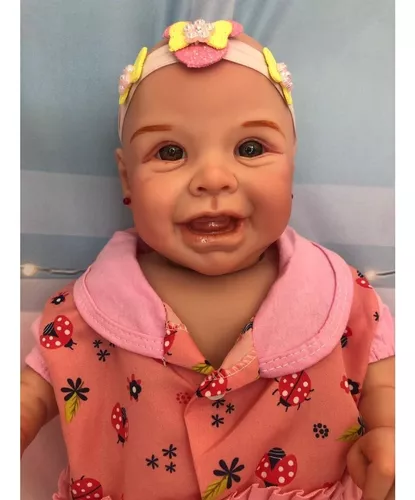 Bebê Reborn menina Realista toda em silicone .Pode banhar!