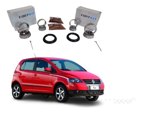 Imagem 6 de 10 de Par Kit De Rolamento De Roda Traseira Vw Gol 1980 Até 2012