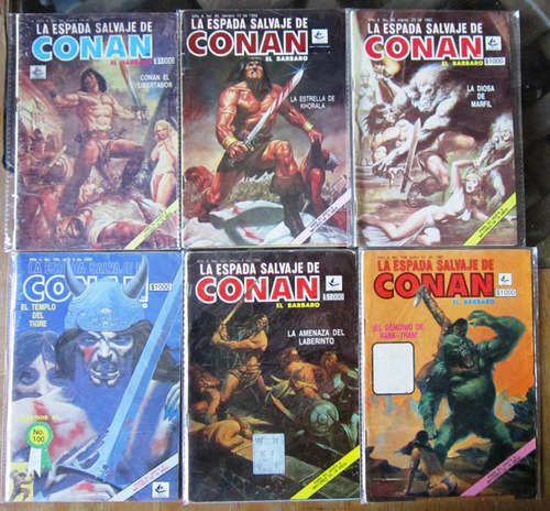 Conan El Barbaro Paquete De 6 Revistas 