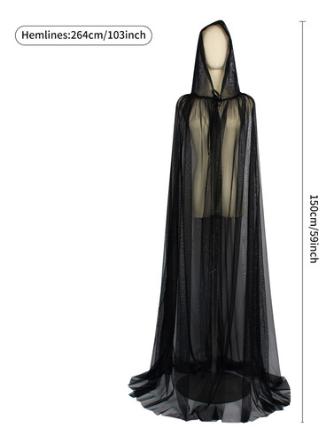 Disfraz De Bruja De Halloween Con Capa De Bruja Para Mujer,