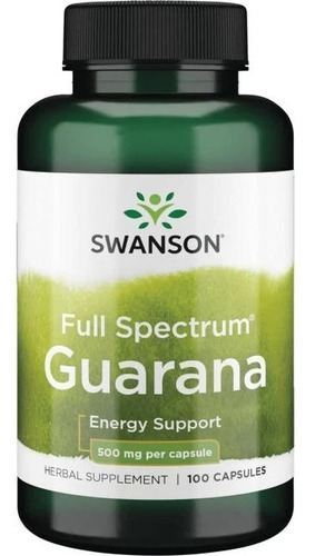 Guaraná De Espectro Completo 100 Caps 500 Mg