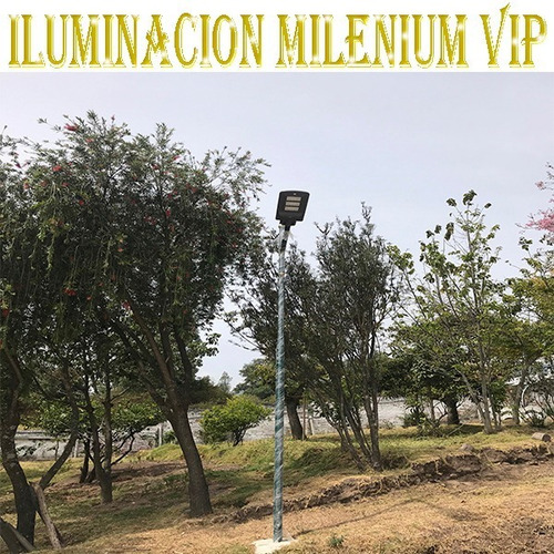 Lampara Reflector Solar Led 60w Para Poste Alumbrado Publico