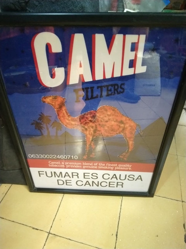 Letrero Camel Cigarros Años 2000s Con Exhibidor Bowman