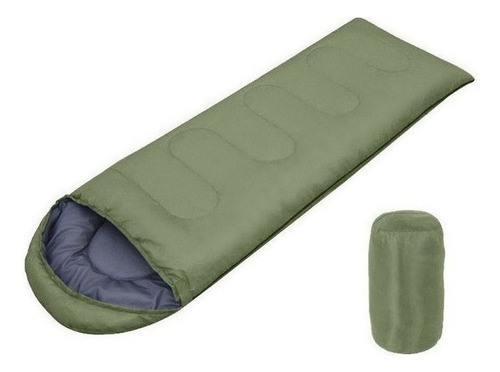 Saco De Dormir De Camping Ligero Para Interior Y Exterior Color Verde