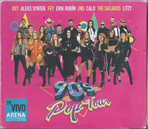 90´s Pop Tour Vol 1 Ov7-fey-jns Cd Doble + Dvd Nac Edic 2017