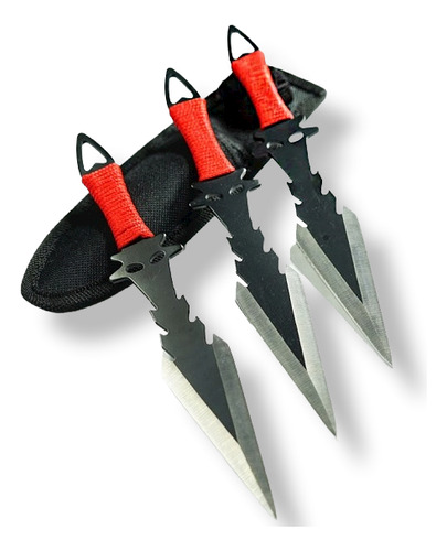 Cuchillo Combo Kunai 3 Cuchillos Lanzar Gforce Ab69