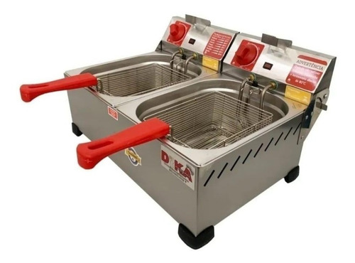 Imagem 2 de 4 de Fritadeira Elétrica Industrial Cuba Aço Inox 12 Litros 220v
