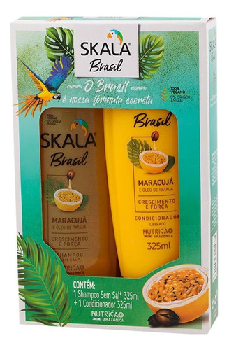 Skala - Linha Brasil - Kit Maracuja E Oleo De Pataua Shampoo