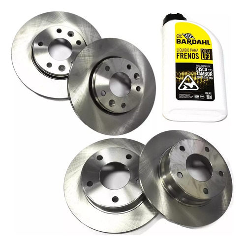 Kit Discos Del Y Tras + Liquido Sentra 2020 21 22 2023 2024