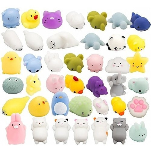 Watinc 30 Piezas Linda Animal Mochi Squishy Kawaii Mini Suav