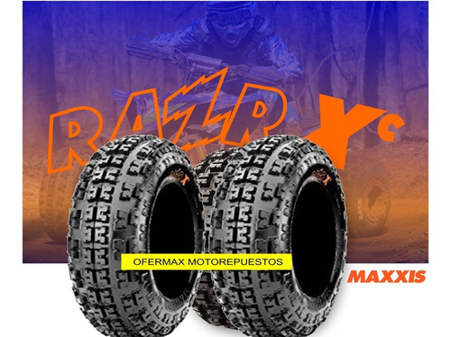 Imagen 2 de 3 de 2 Llantas Delanteras Italika Atv 150 180 250 Maxxis Razr Xc
