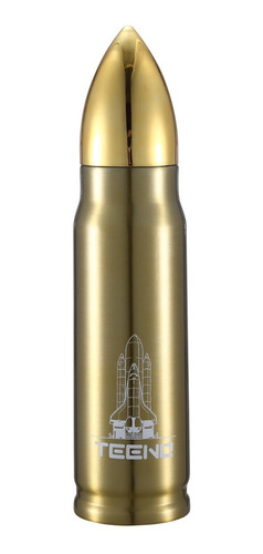 Imagen 1 de 7 de Termo En Forma De Bala De Acero Inoxidable Con Dosificador