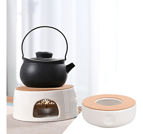 OnePine Elegante Porcelana Calentador de Tetera Calentador de té para Mantener Caliente la Tetera 
