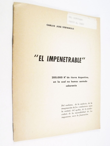 Carlos José Stefanolo - El Impenetrable - Conferencia 1975