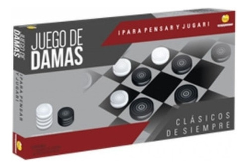 Juego De Mesa Clasico Damas Tablero Fichas Yuyu