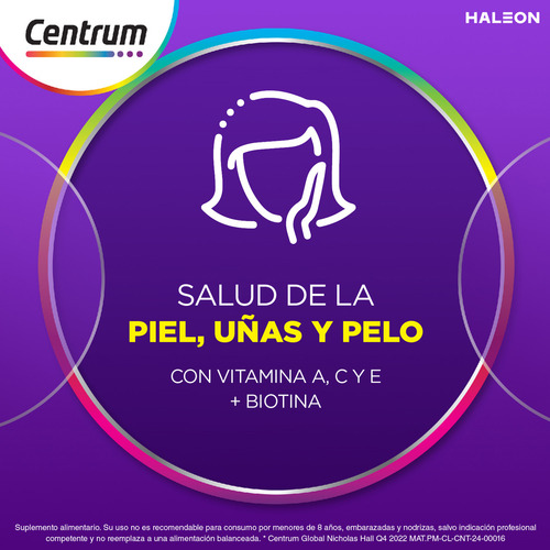 Multivitaminico Centrum Mujer 60 Comprimidos Original