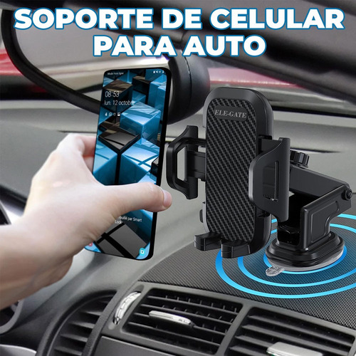 2 Pack Soporte Celular Giratorio Con Ventosa Rotacion 360
