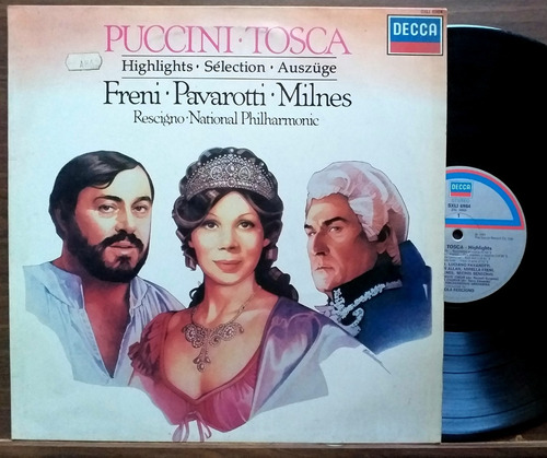 Freni, Pavarotti, Milnes - Puccini Tosca - Lp Usa 1979 Opera