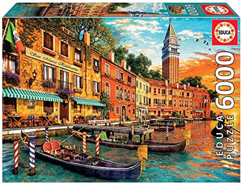 Educa - San Marco Sunset - 6000 Piece Jigsaw Puzzle - Puzzle