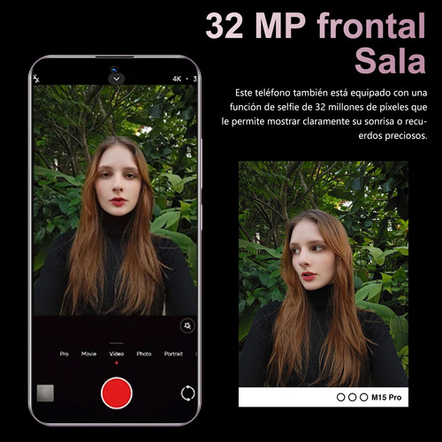 2025 Smartphone Dual Sim Taplet M15 Pro 512gb+12gb Android Últimas Ofertas Soporta Red 5g Android 14 Pantalla Ultra Hd De 6,8 In