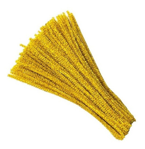 10 Limpia Pipas Dorados 30 Cm