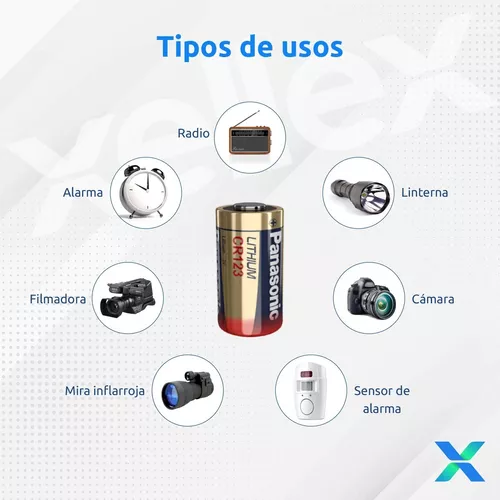 PANASONIC PILA DE LITIO CR123A (3V) x UNID. - Infofar System