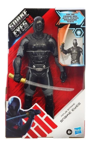 Muñeco Figura Ninja Strike Snake Eyes Gi Joe Hasbro Original