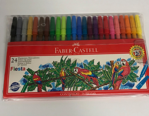 Marcadores Faber Castell Fiesta 24, Marcador Tinta China