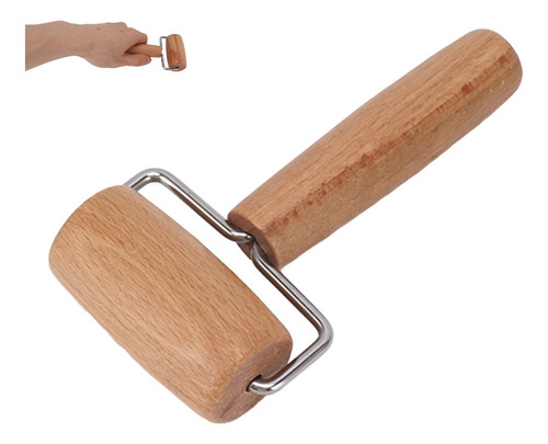 Rodillo De Madera Para Hornear Masa, Pequeño, Antiadherente