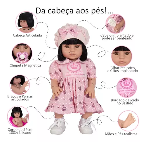 Boneca Baby Adora Princesa Infantil Roupa de Fada Madrinha - Chic Outlet -  Economize com estilo!