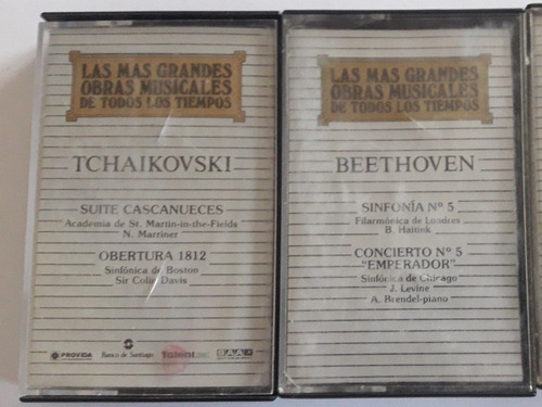 Cassette Musical Original Beethoven , Tchaokovski Valor C/u