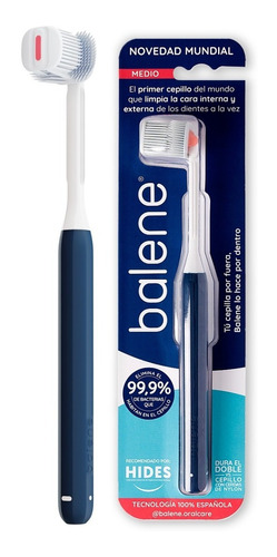 Balene Cepillo Dental Doble Cara Cerdas Medias Anguladas 45º