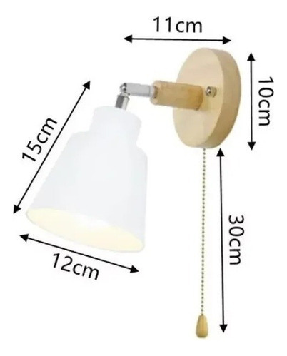 Luz De Pared De Dormitorio Moderno Nórdico Con Interruptor