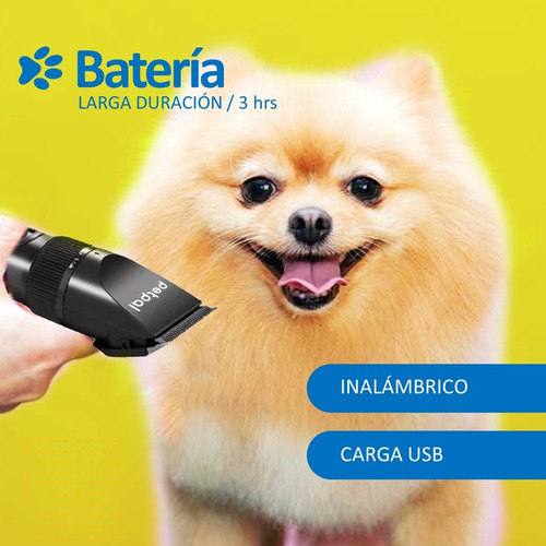 Imagen 4 de 10 de Maquina Corta Pelo Mascotas Perro Gato Kit Completo - Petpal