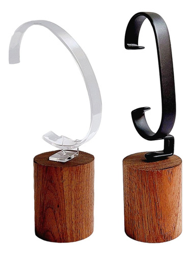Base De Madera Para Soporte De Exhibición De Reloj De 2