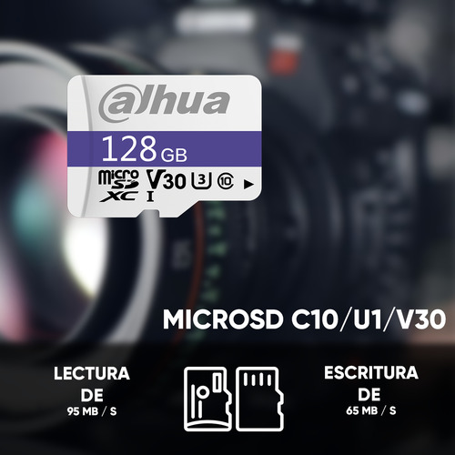 Dahua Kit De 40 Memorias Microsd Tf-c100/128gb Lectura De Hasta 95 Mb/s Escritura De Hasta 65 Mb/s Resistente A Altas Y Bajas Temperaturas Impermeable Antimagnética Y Anti Rayos X