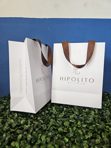 Sacola De Papel Personalizada P - 19x24x10 100 Unid.