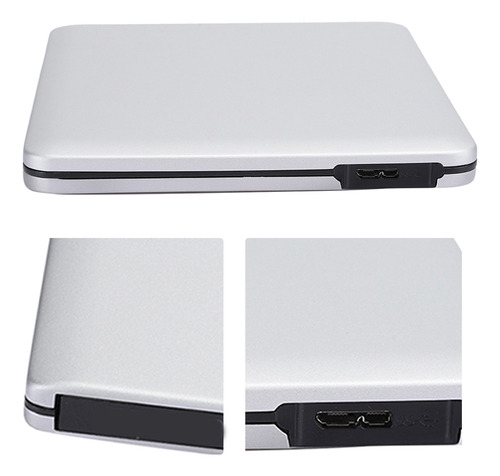 Unidade Externa Usb De Cd Dvdrw 3.0 Dvd-rw Slim Portátil