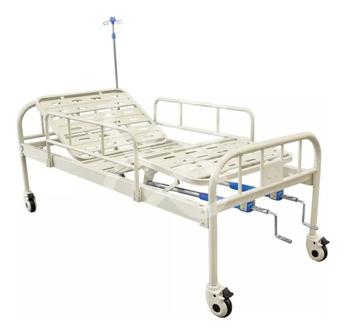 Cama Hospital Hospitalaria Manual Reclinable Con Accesorios