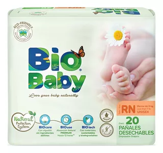 Pañales Bio Baby Recien Nacido Unisex