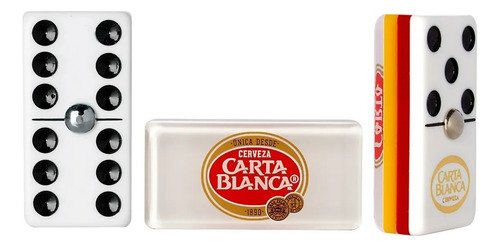 Domino Tecate Plata / Domino Carta Blanca Encapsulado