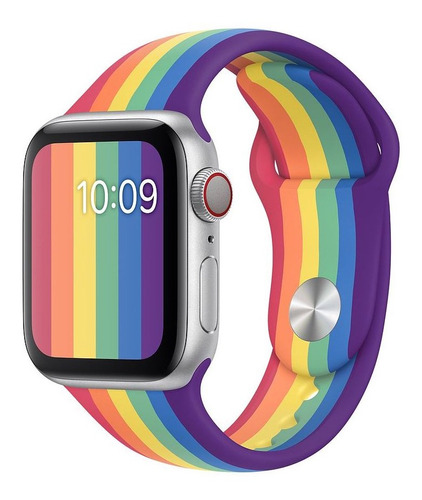 Malla Arco Iris Para Apple Watch Rainbow 38 40 Mm - Otec