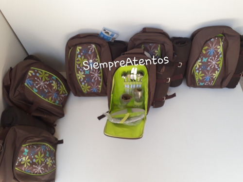 Mochila Picnic Lunchera Conservadora 2 Personas Marron